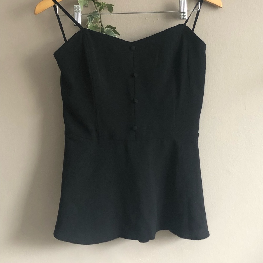 Strapless peplum top